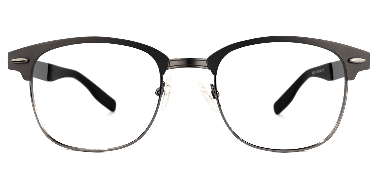 Shonia Browline Gray Glasses | ZEELOOL UK0