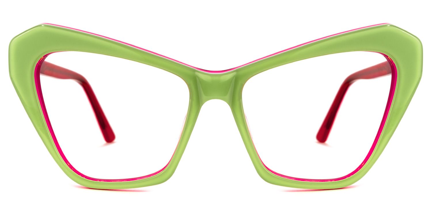 Benita Cateye Green Glasses | ZEELOOL UK0