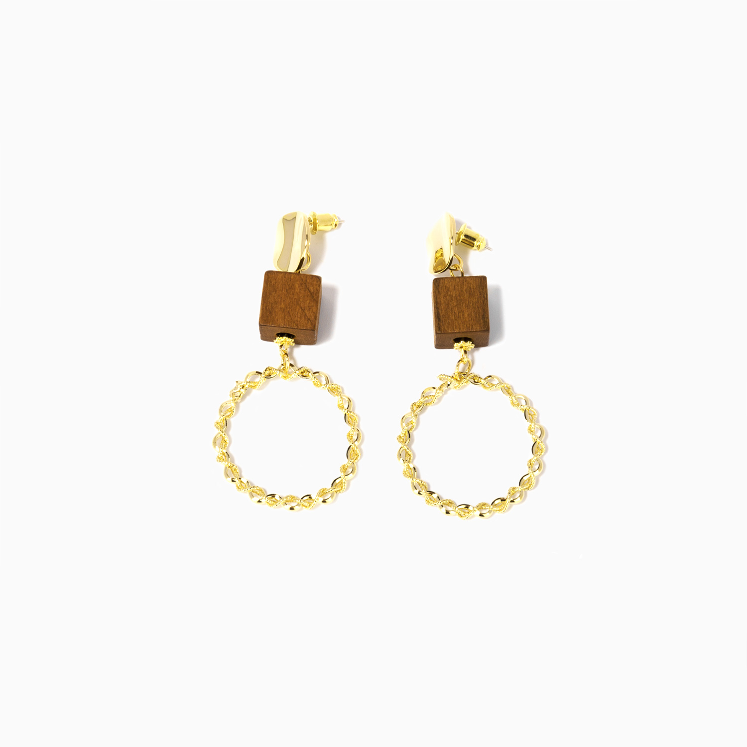 Stylish Twisted Metal Earrings | ZEELOOL UK1