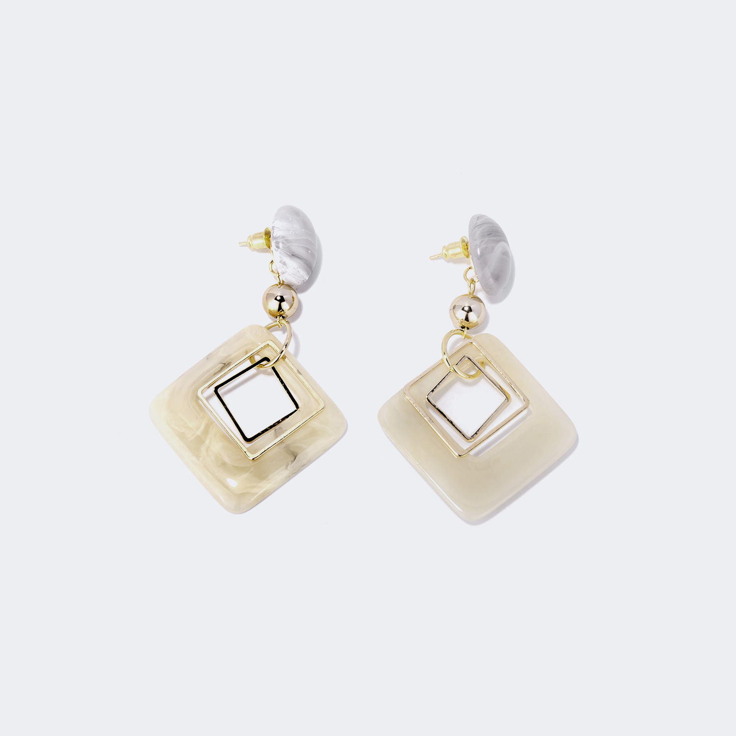Stylish Polished Acetate Earrings | ZEELOOL UK1