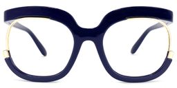 Darice Dark-Blue Round Glasses0
