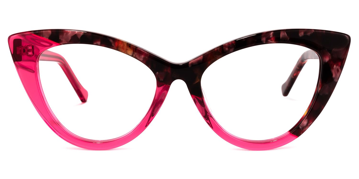 Maxine Cateye Red Glasses | ZEELOOL UK0