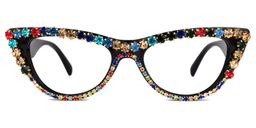 Lawal Cateye Black Glasses0
