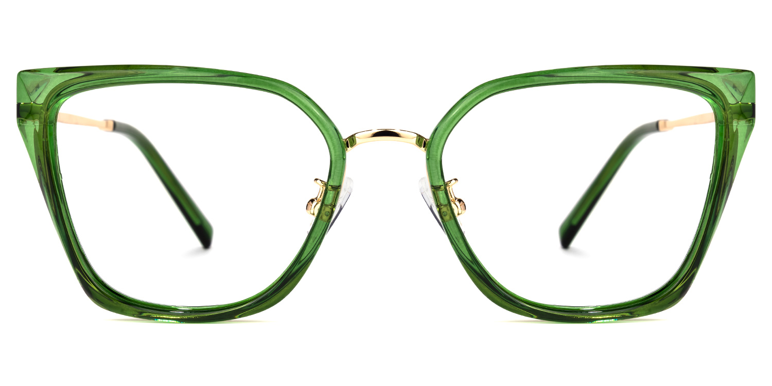 Martine Square Green Glasses0
