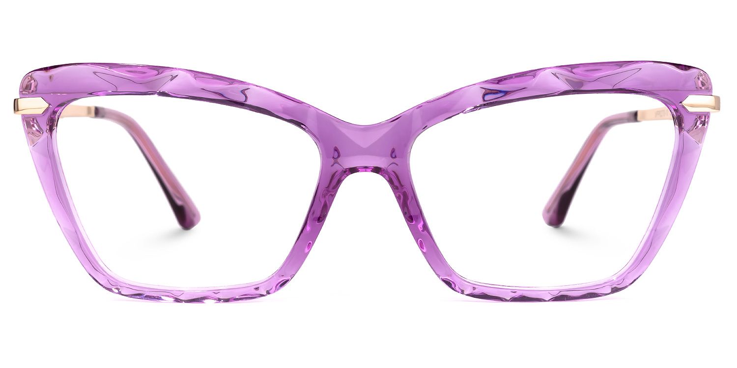 Juliet Cateye Purple Glasses | ZEELOOL UK0