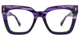 Kathya Square Purple Glasses0