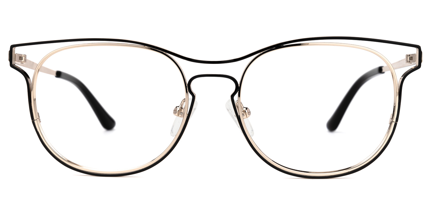 Chasity Oval Gold Glasses | ZEELOOL UK0