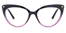 Alivia Cat Eye Purple Glasses0