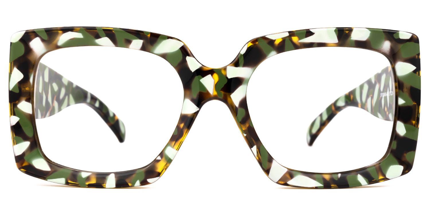 Yael Square Green Glasses | ZEELOOL UK0