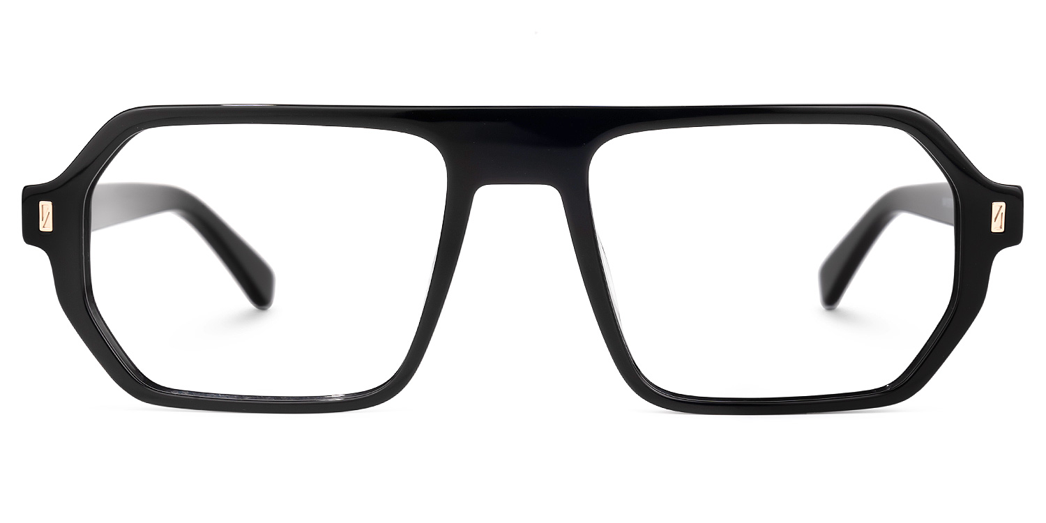 Fatou Geometric Black Glasses | ZEELOOL UK0