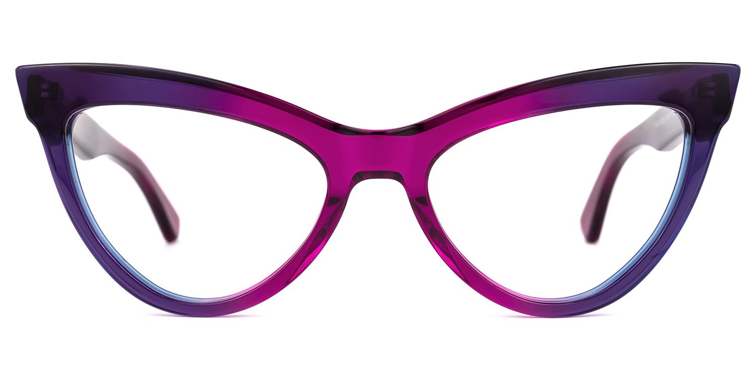 Sekudo Cateye Purple Glasses | ZEELOOL UK0