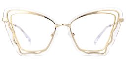 Mayers Clear Cat eye Glasses0