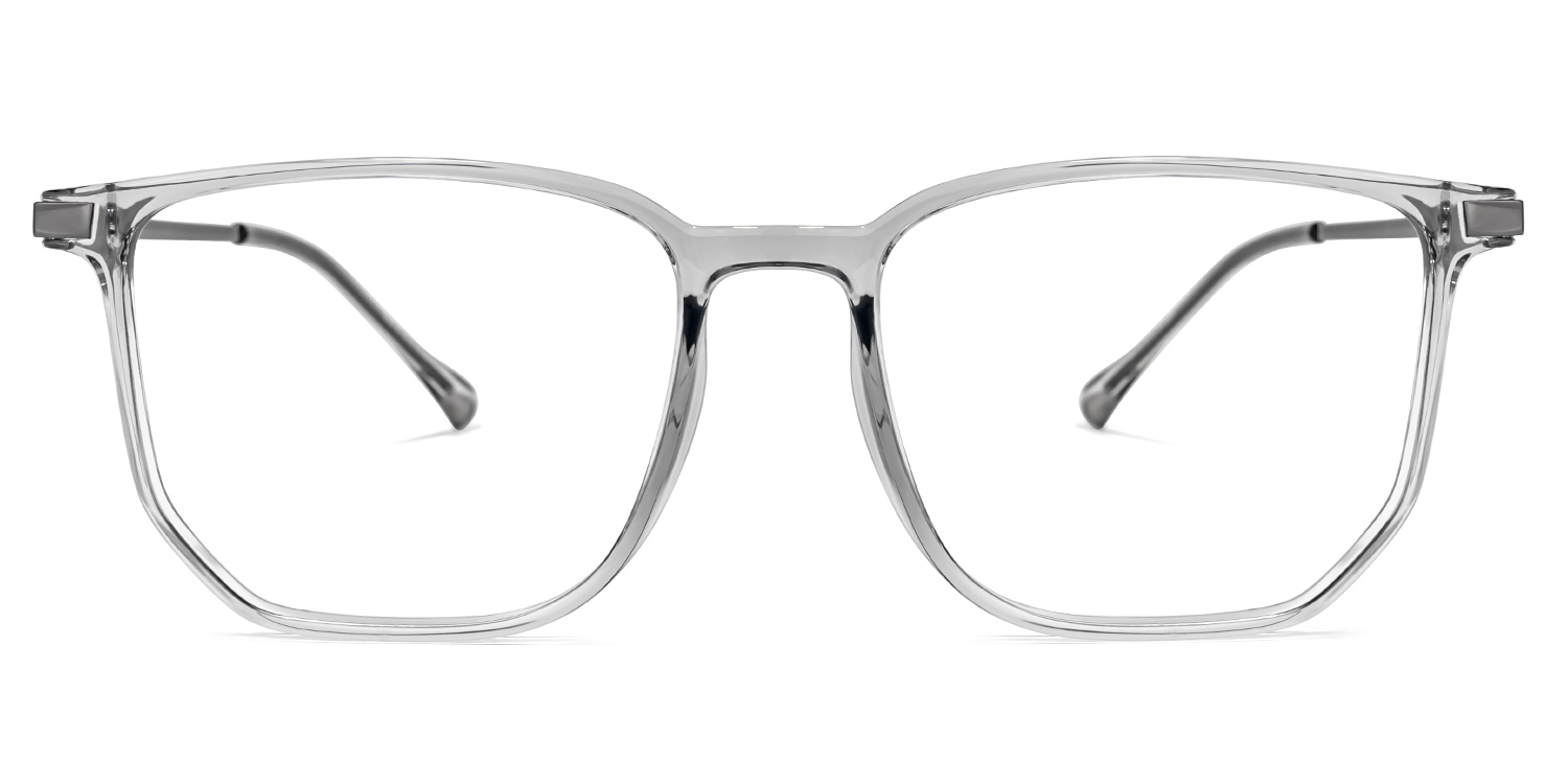 Fezell Square Gray Glasses | ZEELOOL UK0