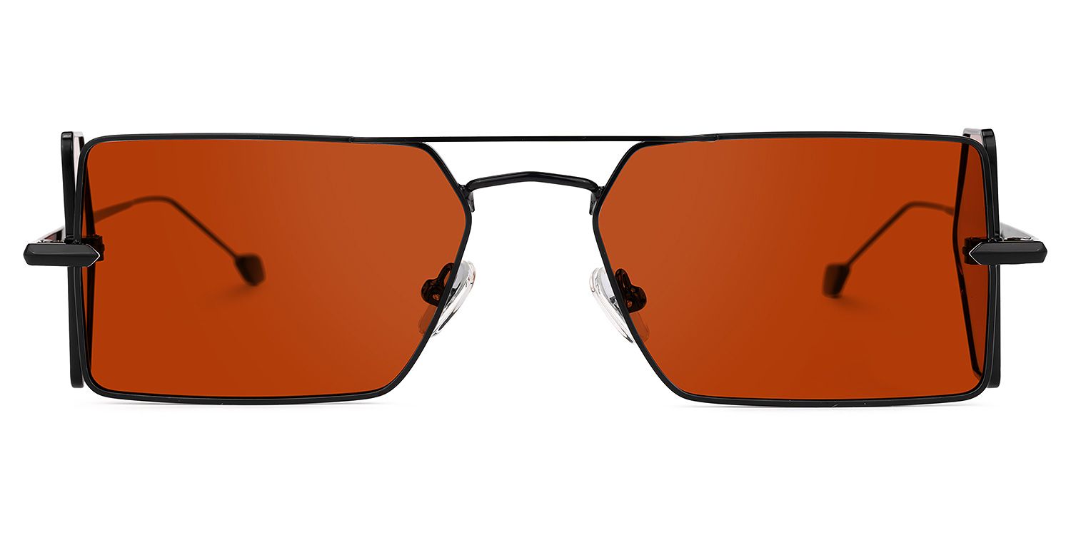 Romba Rectangle Red Sunglasses | ZEELOOL UK0