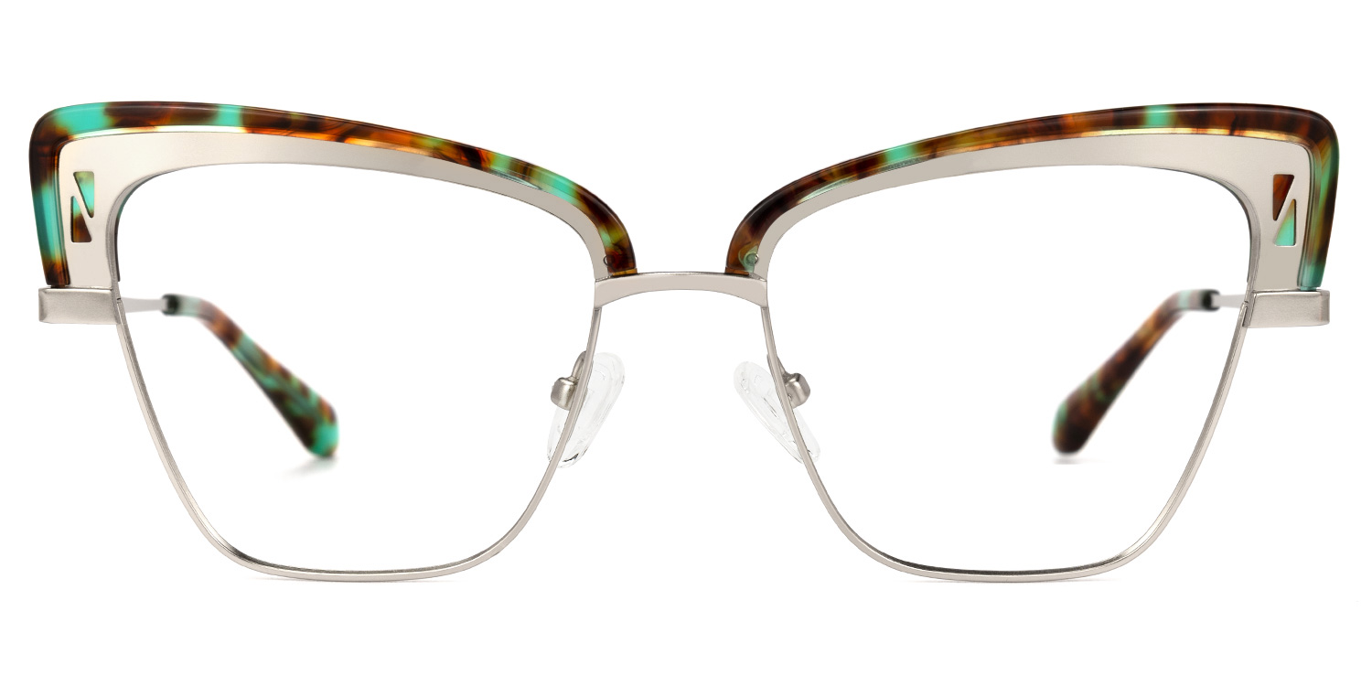 Benny Cateye Silver Glasses | ZEELOOL UK0