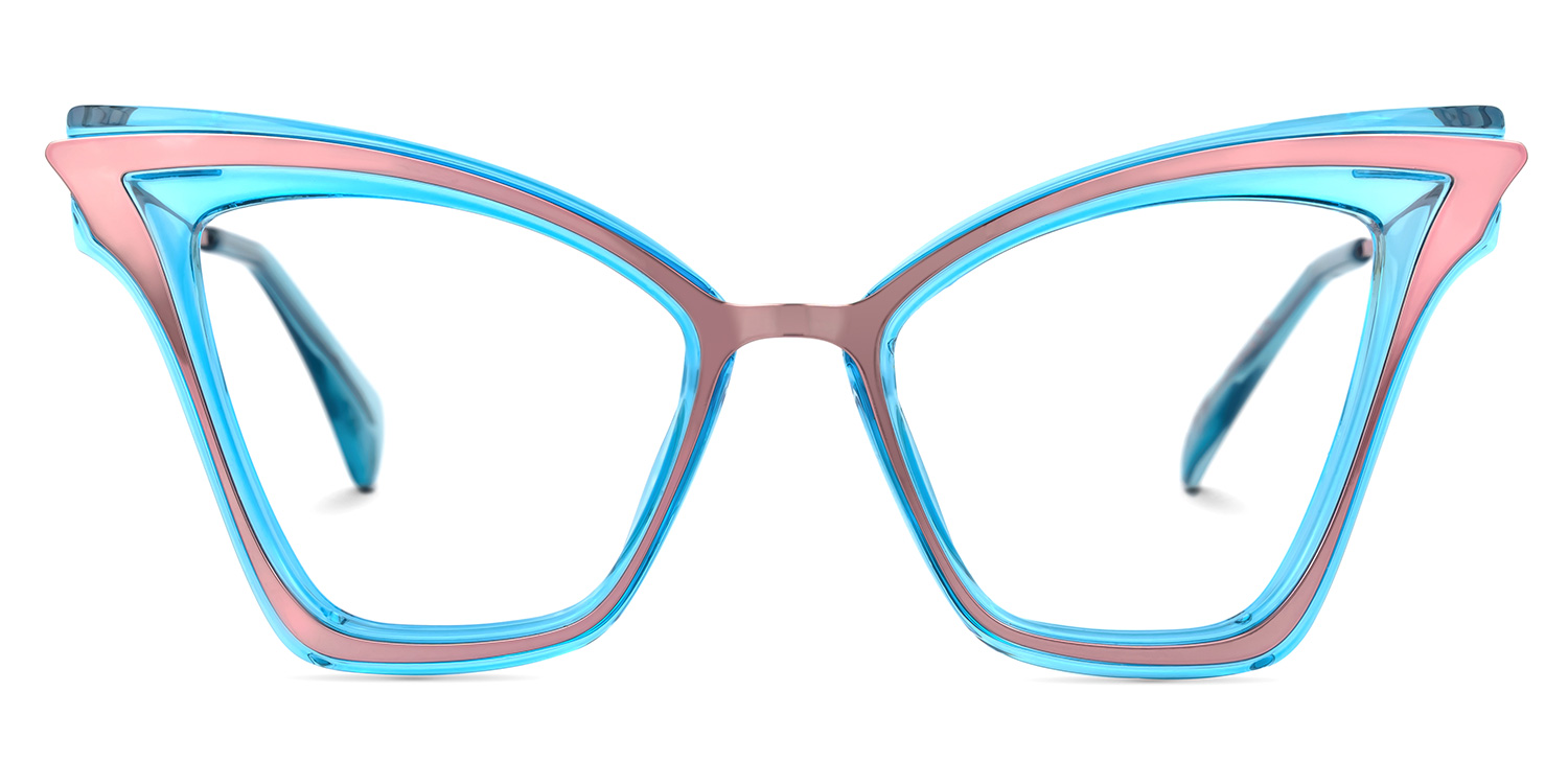 Stella Cateye Blue Glasses | ZEELOOL UK0