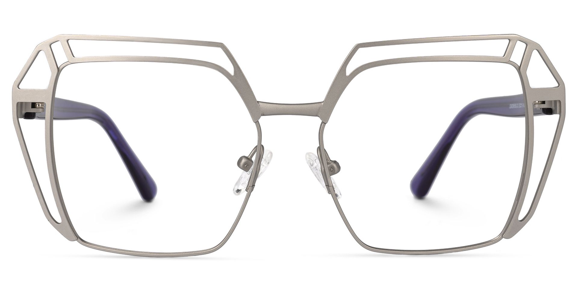 Murray Geometric Silver Glasses | ZEELOOL UK0
