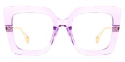 Qatar Square Light-Purple Glasses0