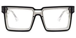 Milian Square Black Glasses0