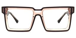 Milian Square Brown Glasses0