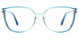 Rodz Square Blue-Green Glasses0