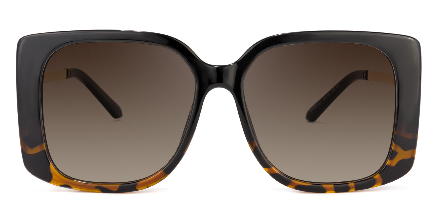 Nancy Square Black Sunglasses | ZEELOOL UK0