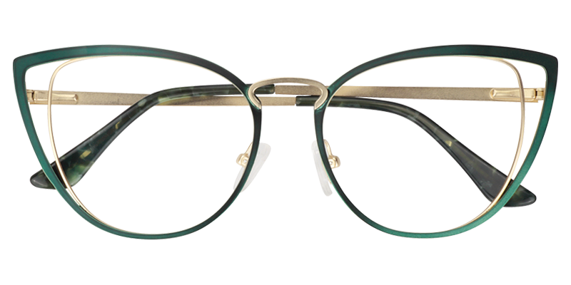 Cateye Green Glassess | ZEELOOL UK1