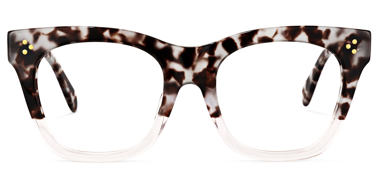 Tandy Rectangle Light-Tortoise Glasses
