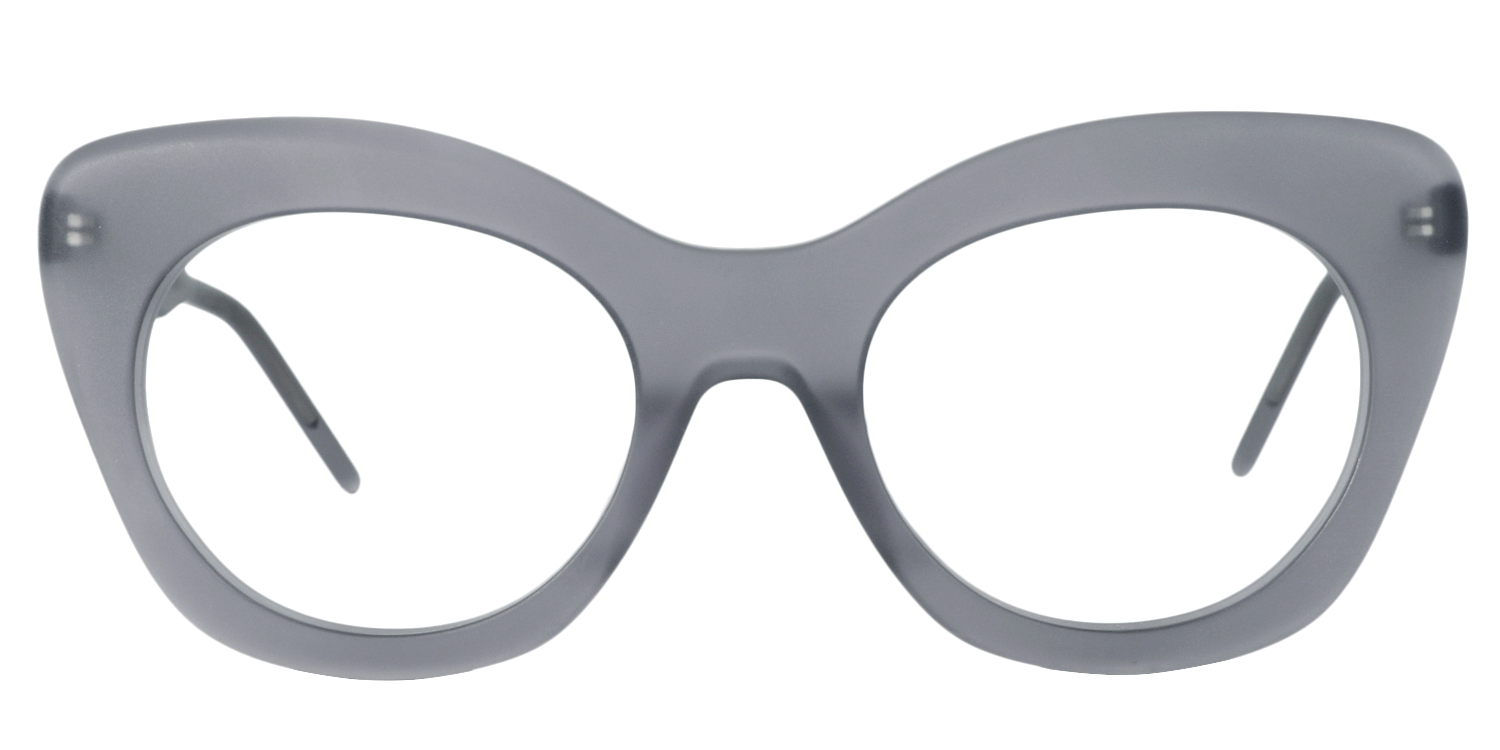 Cat-eye Gray Glasses | ZEELOOL UK0