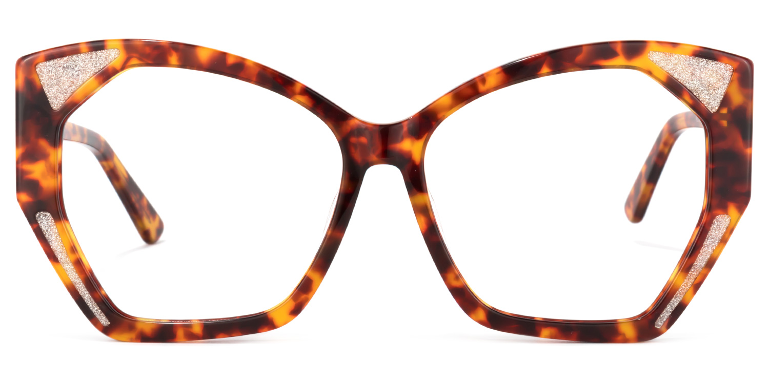 Routh Geometric Yellow-Tortoise Glasses0