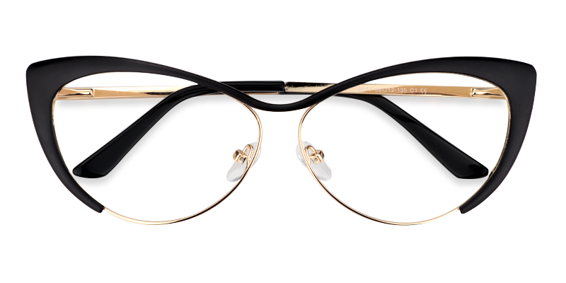 Cateye Black Glasses | ZEELOOL UK2