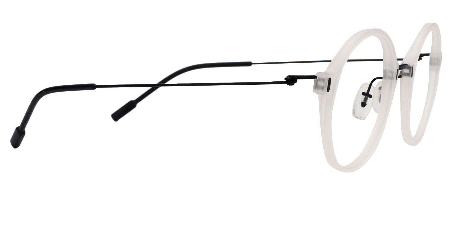 Round White Glasses | ZEELOOL UK4