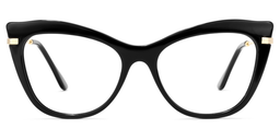 Indira Cat Eye Black Glasses0