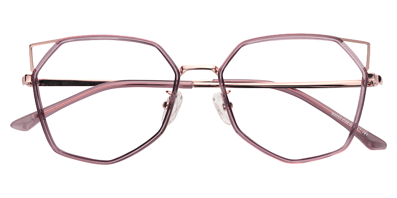Aviva Geometric Light Purple Glasses1
