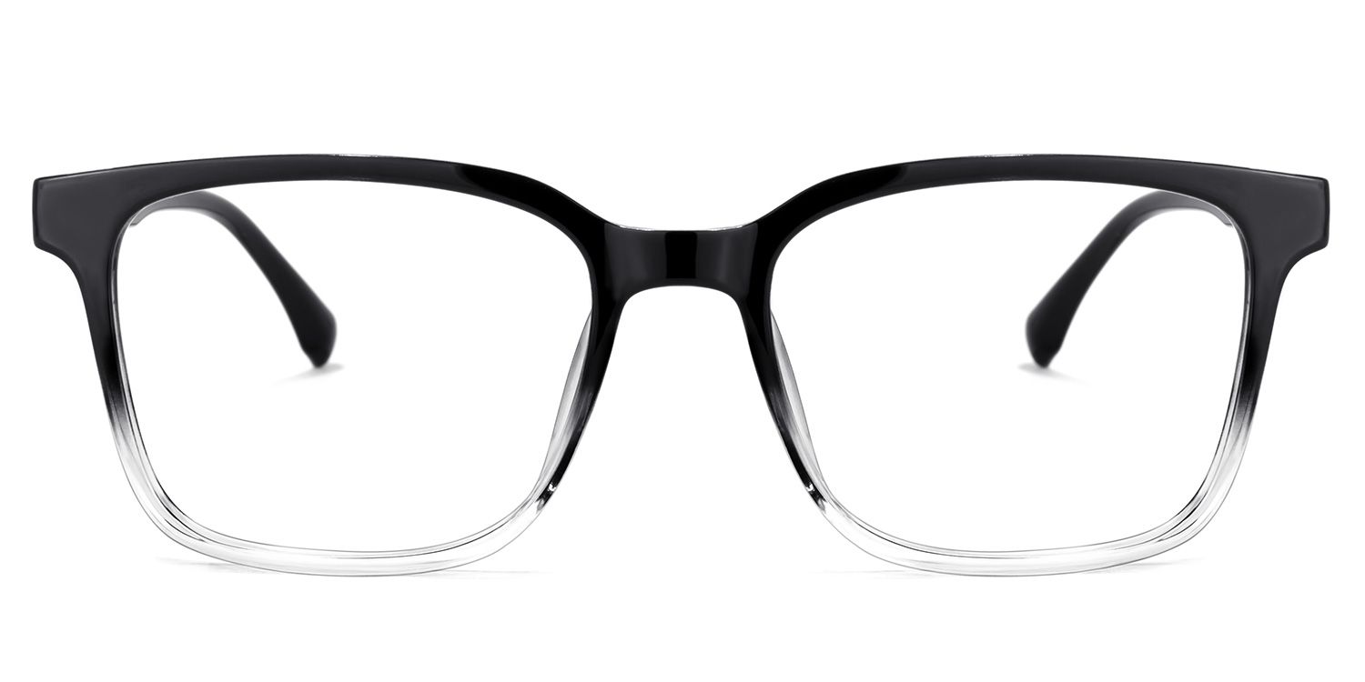 Roman Rectangle Black Glasses | ZEELOOL UK0
