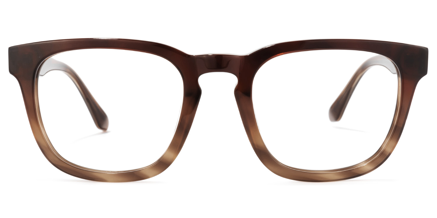 Reese Square Brown Glasses | ZEELOOL UK0