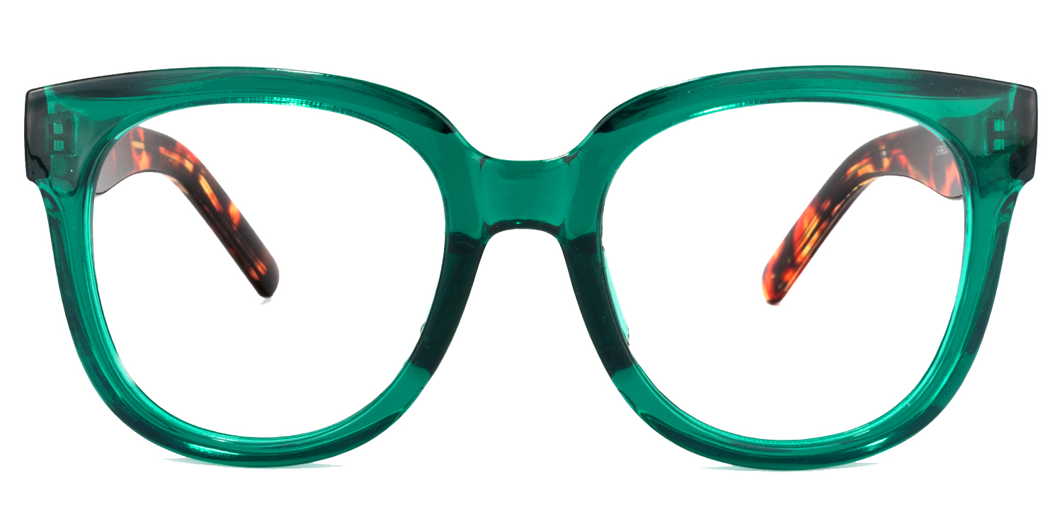 Harrell Square Dark-Green Glasses good-img
