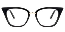 Tallulah Black Cat eye Glasses0