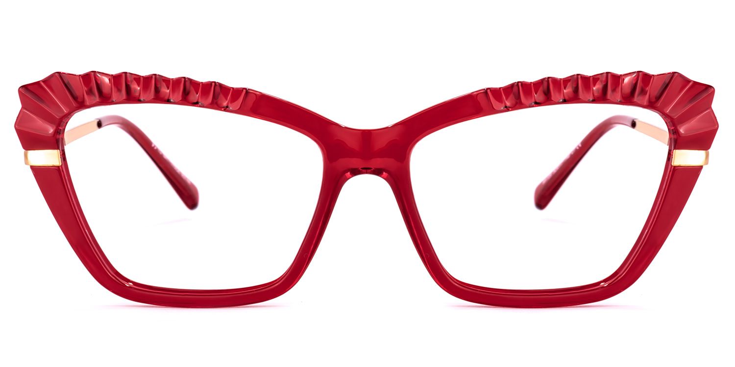 Sophie Cateye Red Glasses | ZEELOOL UK0