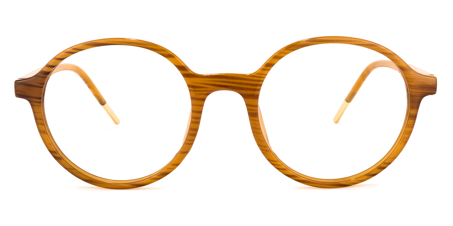 Tomas Round Brown Glasses | ZEELOOL UK0