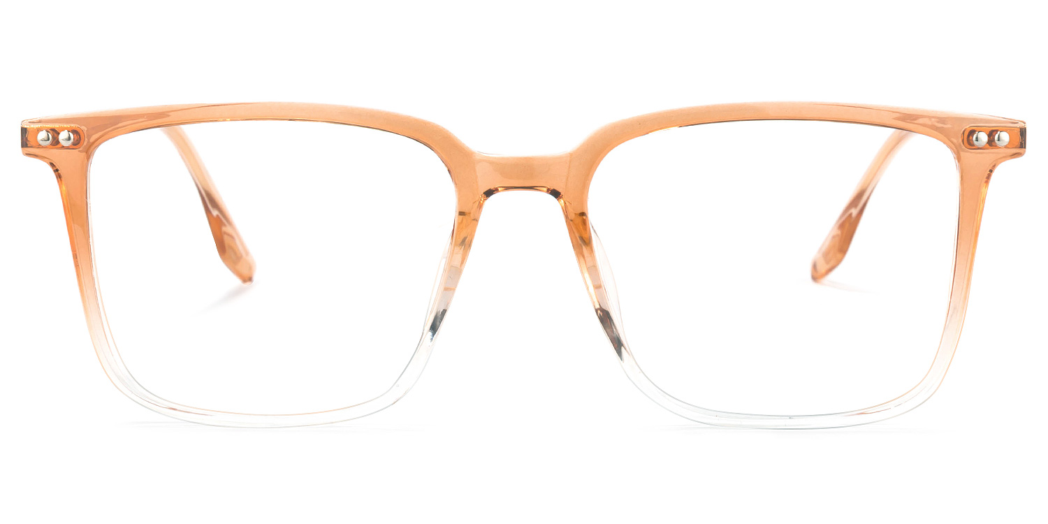 Tobias Square Earthy-Yellow Glasses | ZEELOOL UK0