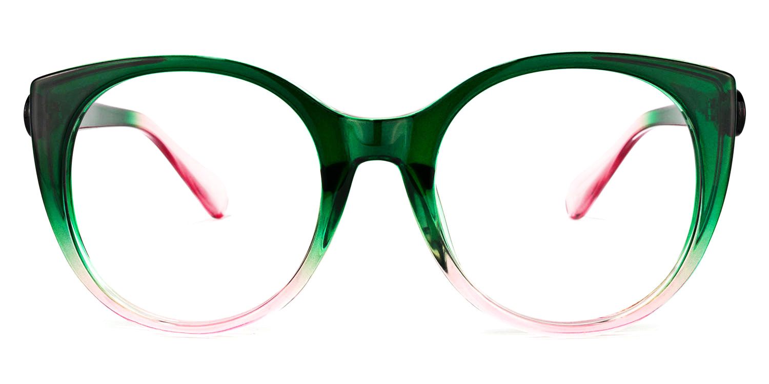 Migdalia Cateye Dark-Green Glasses | ZEELOOL UK0