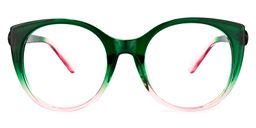Migdalia Cateye Dark-Green Glasses0