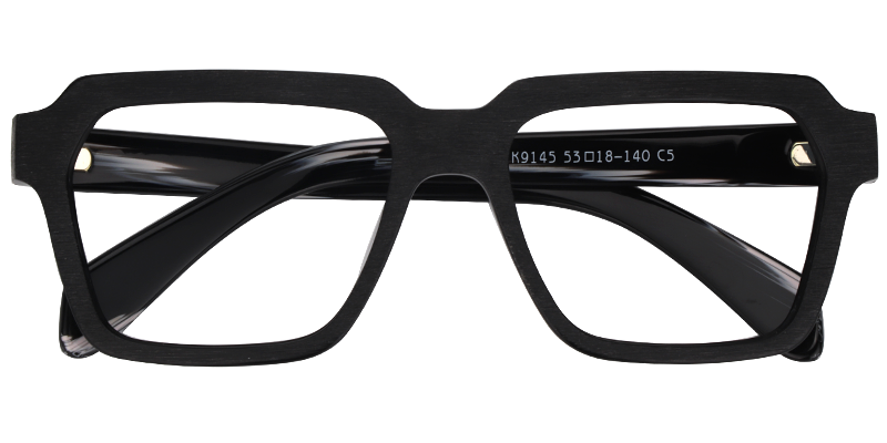 Richard Rectangle Eyeglasses with Black Matte Frames1