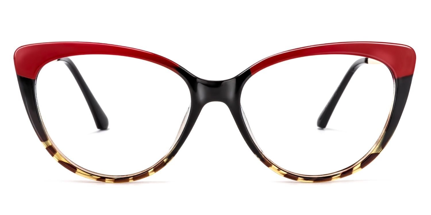 Marcus Cateye Red Glasses | ZEELOOL UK0