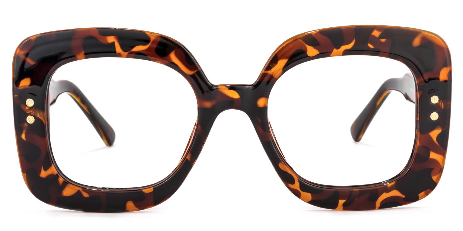 Eloise Square Tortoise Glasses | ZEELOOL UK0