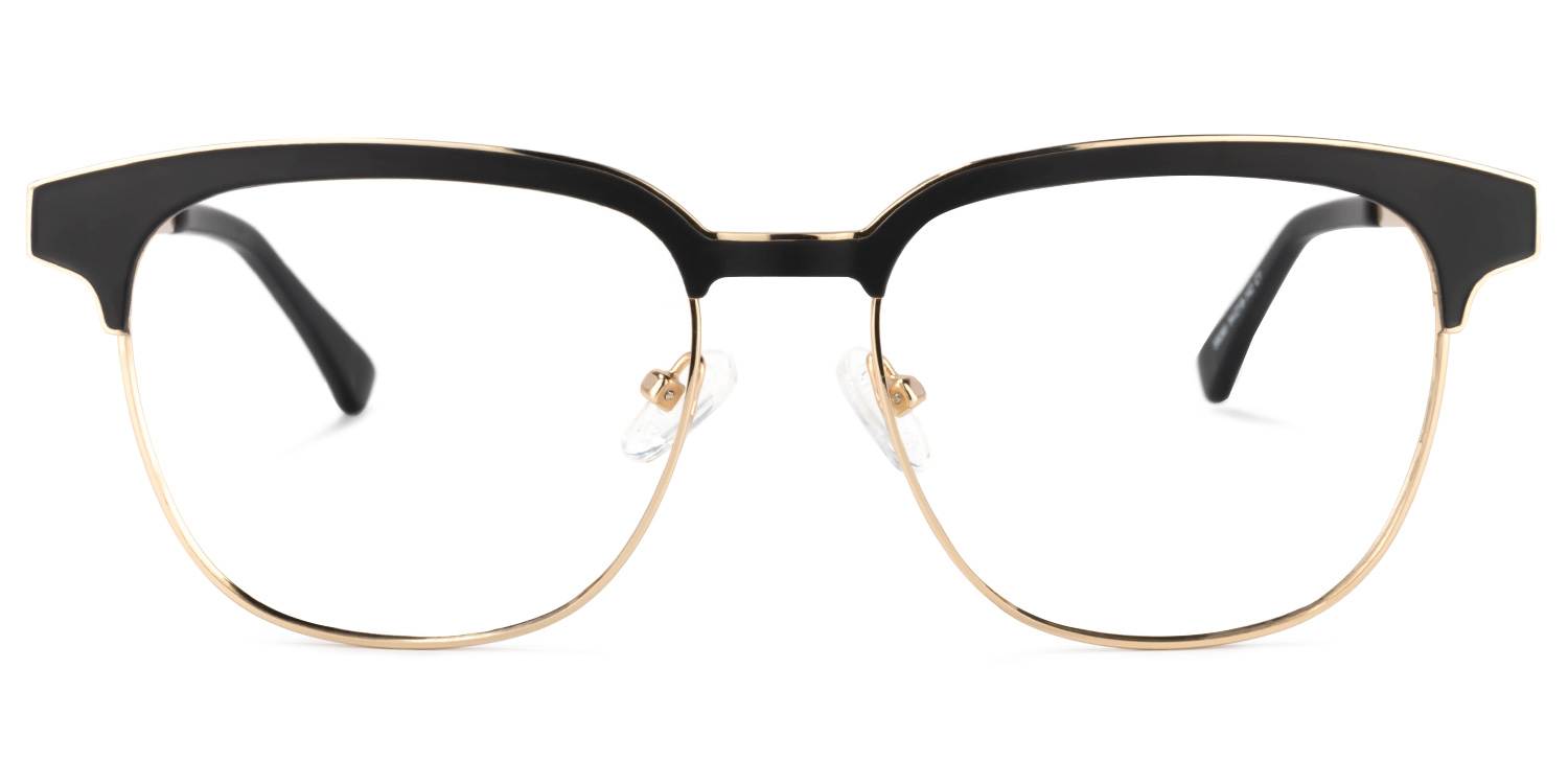 Wren Browline Black-Gold Glasses2