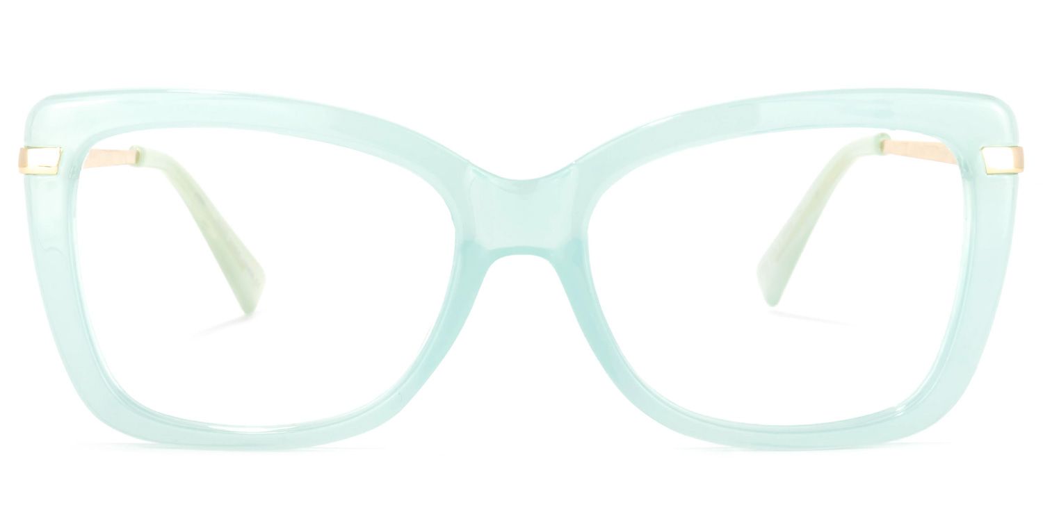 Yulia Cateye Green Glasses | ZEELOOL UK0