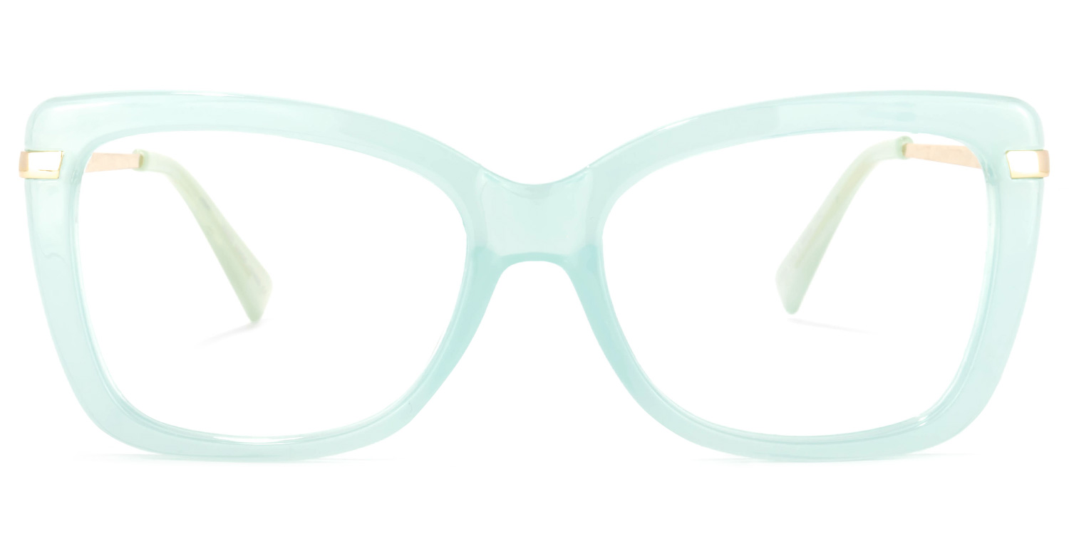 Yulia Cateye Green Glasses | ZEELOOL UK0