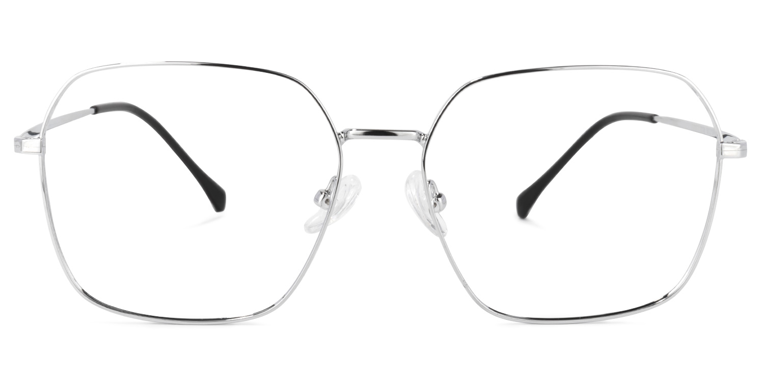 Zander Square Silver Glasses | ZEELOOL UK0